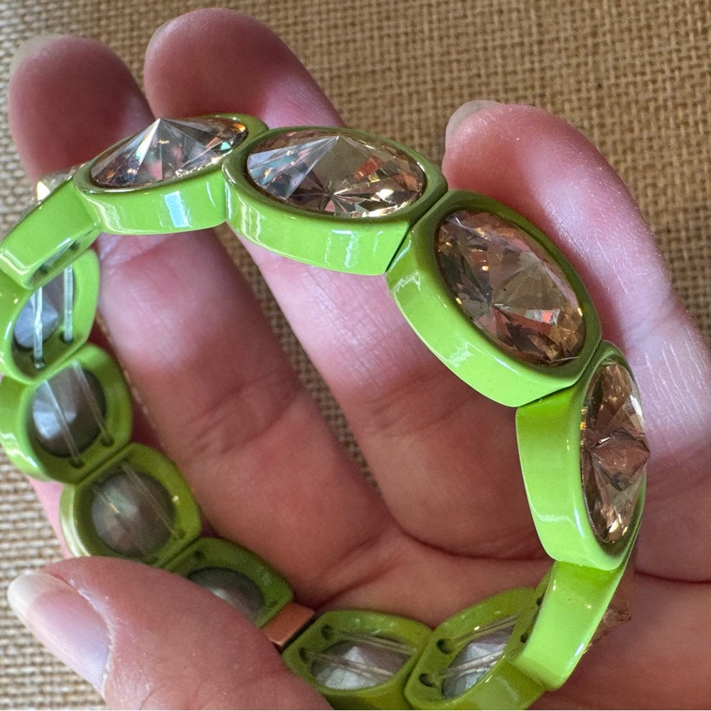 Plunder Lime Green Crystal Bracelet - Picture 3 of 5